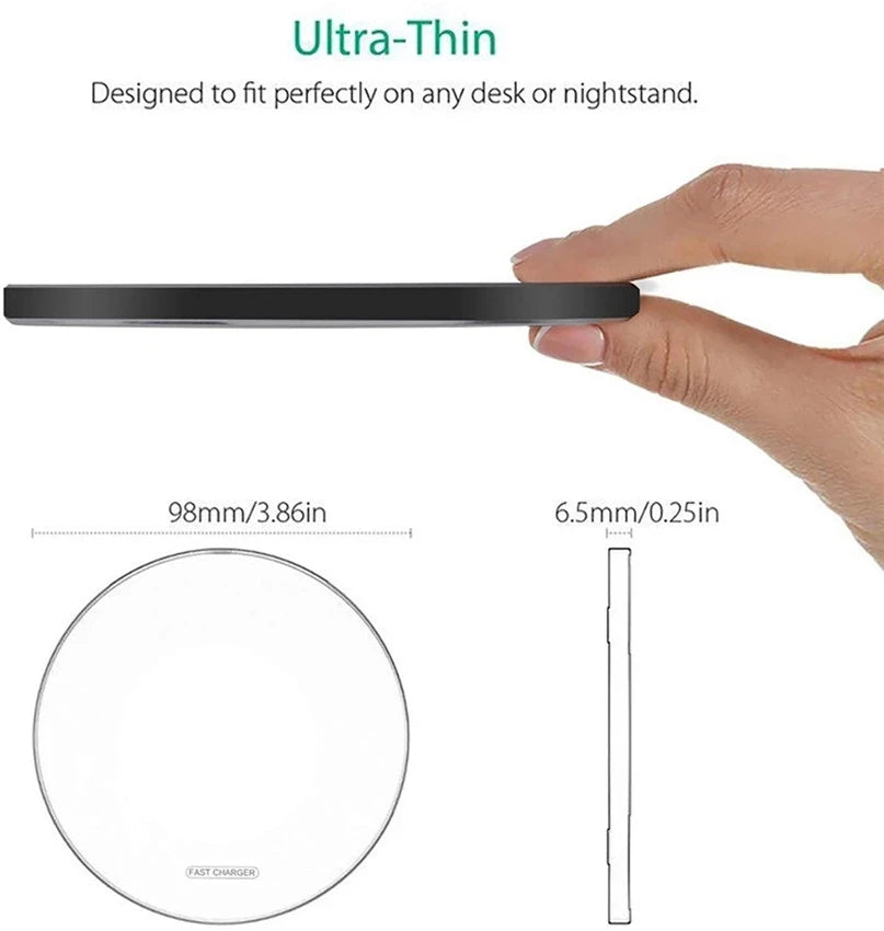 100W Fast Wireless Charger Pad for Iphone 15 14 13 12 11 Pro Max Samsung Galaxy S24 S23 S22 S20 Xiaomi Wireless Charging Station